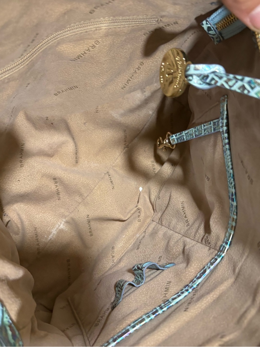 Brahmin Duxbury Blue iridescent bag - Picture 10 of 10